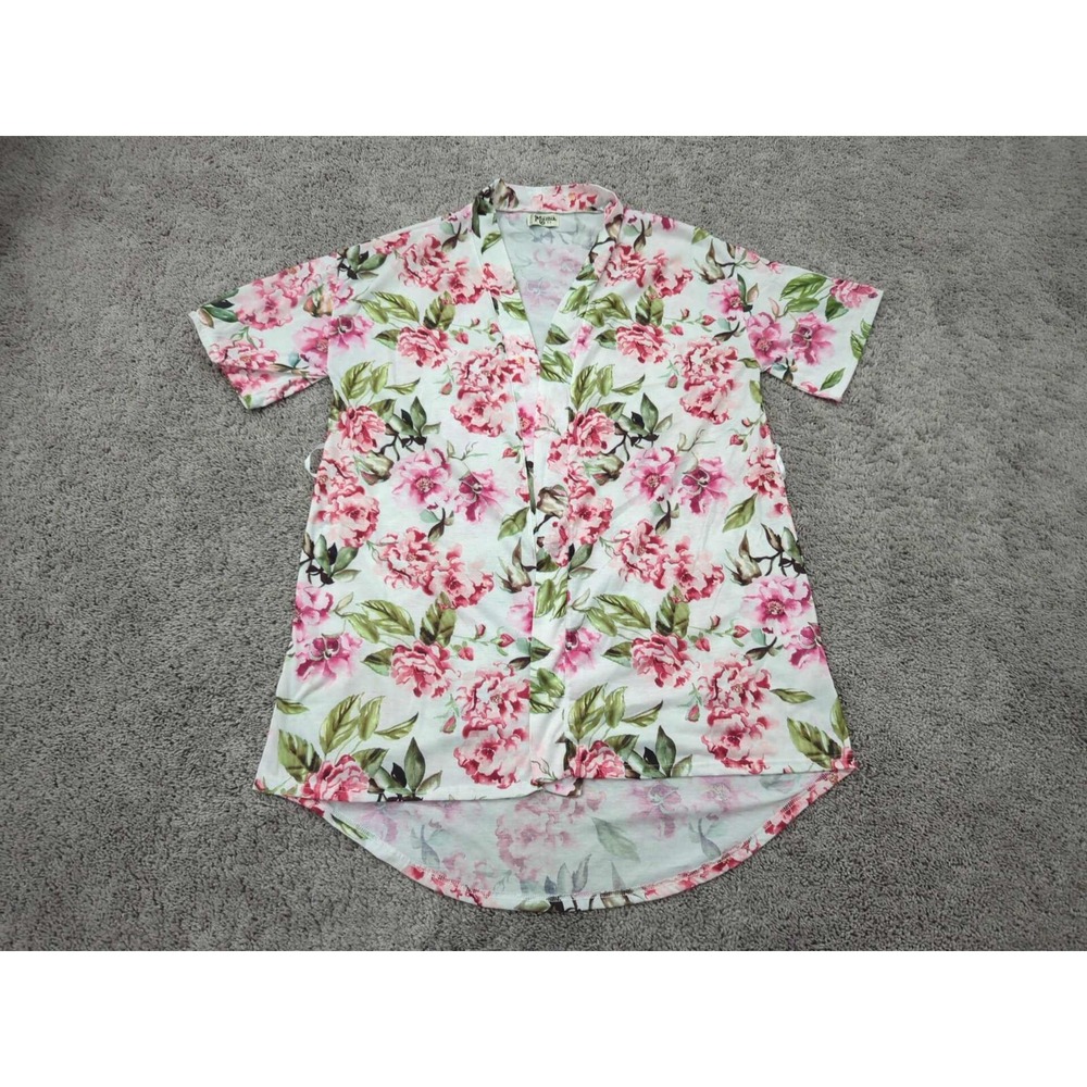 Show Me Your Mumu Robe Womens 0/S Short‎ Sleeve Floral Blossom Kimono Sleepwear